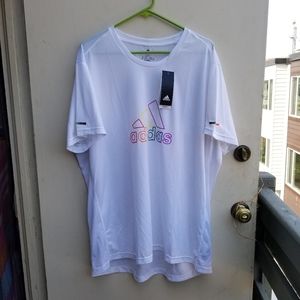 Adidas own the run tee Running shirt pride